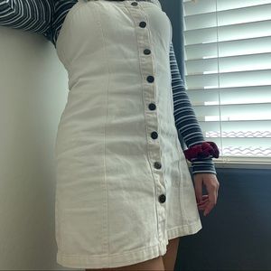 WHITE DENIM DRESS